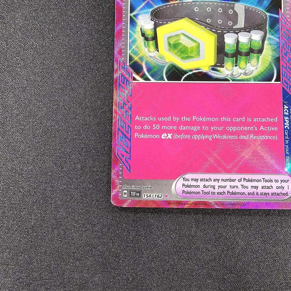 Maximum Belt #154 Reverse Holo Ace Spec Trainer NM Temporal Maximum Belt #154 Reverse Holo Ace Spec Trainer NM Temporal
