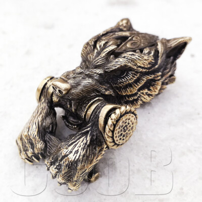 Paracord Buckle Shackle Bead CELTIC NORTH WILD WOLF for Custom Paracord Bracelet