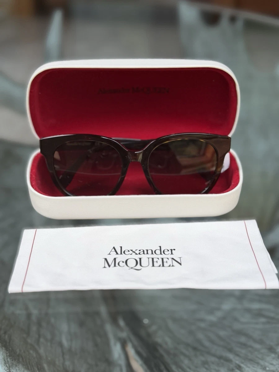 Alexander McQueen Brown Sunglasses for Women for sale | eBay display picture 3