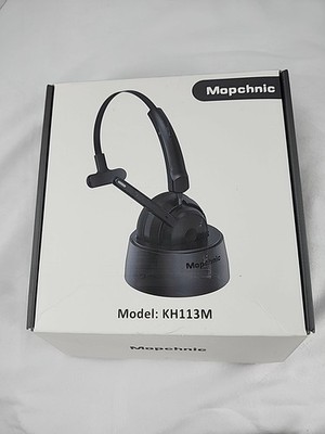 Mopchnic Bluetooth Headset With Charging Dock Model KH113M - Black