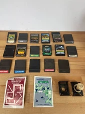 Vintage Intellivision Game Lot Frogger Pitfall Kool Aid Man Donkey Kong Overlays