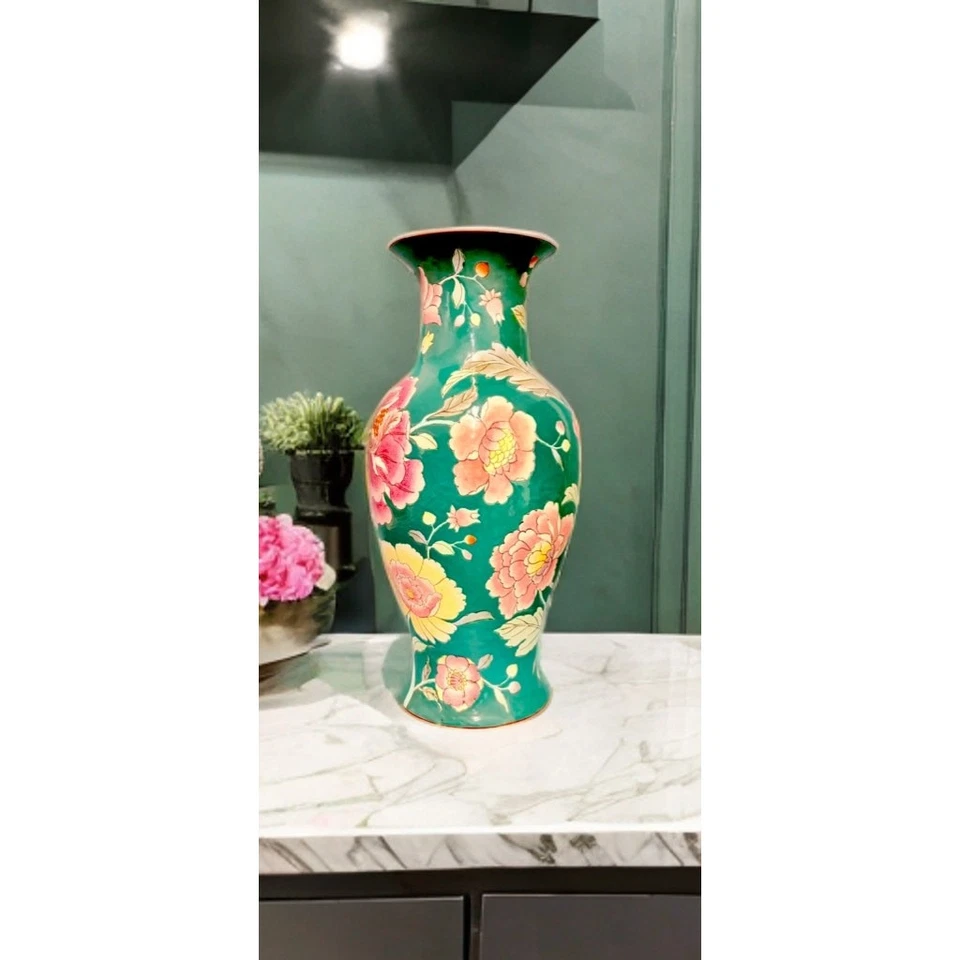 Jarrón floral vintage JC Penney Classic Traditions Foto 3 de 4