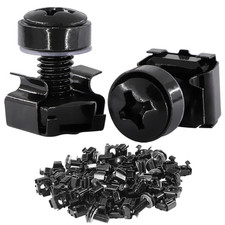 60 Pack M6 X 20 Mm Server Rack Screws Computer Rack Mount Screws Cage Nuts and S