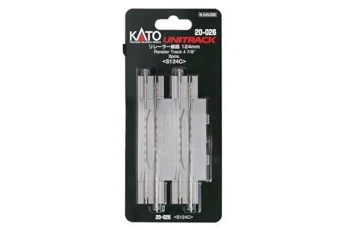 KATO 20-026 N Scale UNITRACK Rerailer Straight Track 124mm 2-Pack Set Lot of 2 - Image 4 of 4