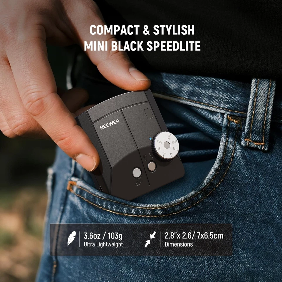 Neewer Z150 Camera Flash Mini Flash Speedlite for Canon Nikon Sony Fuji Olympus - Image 4 of 4