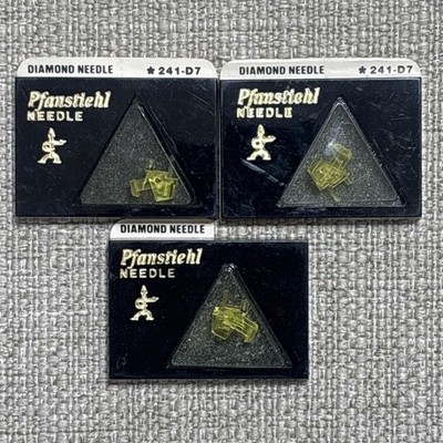 Pfanstiehl 241-D7 Diamond Stylus Replaces EMPIRE S100S For 100S - NOS (Lot Of 3)