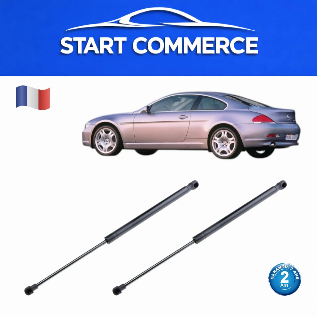 2 Vérins de Coffre BMW Série 6 E63 Haute Pression | Amortisseur de Hayon Acier OE 51247008764