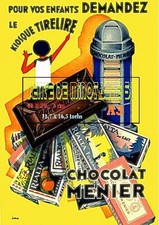PUB chocolat Menier le Kiosque -A3 plastifiée