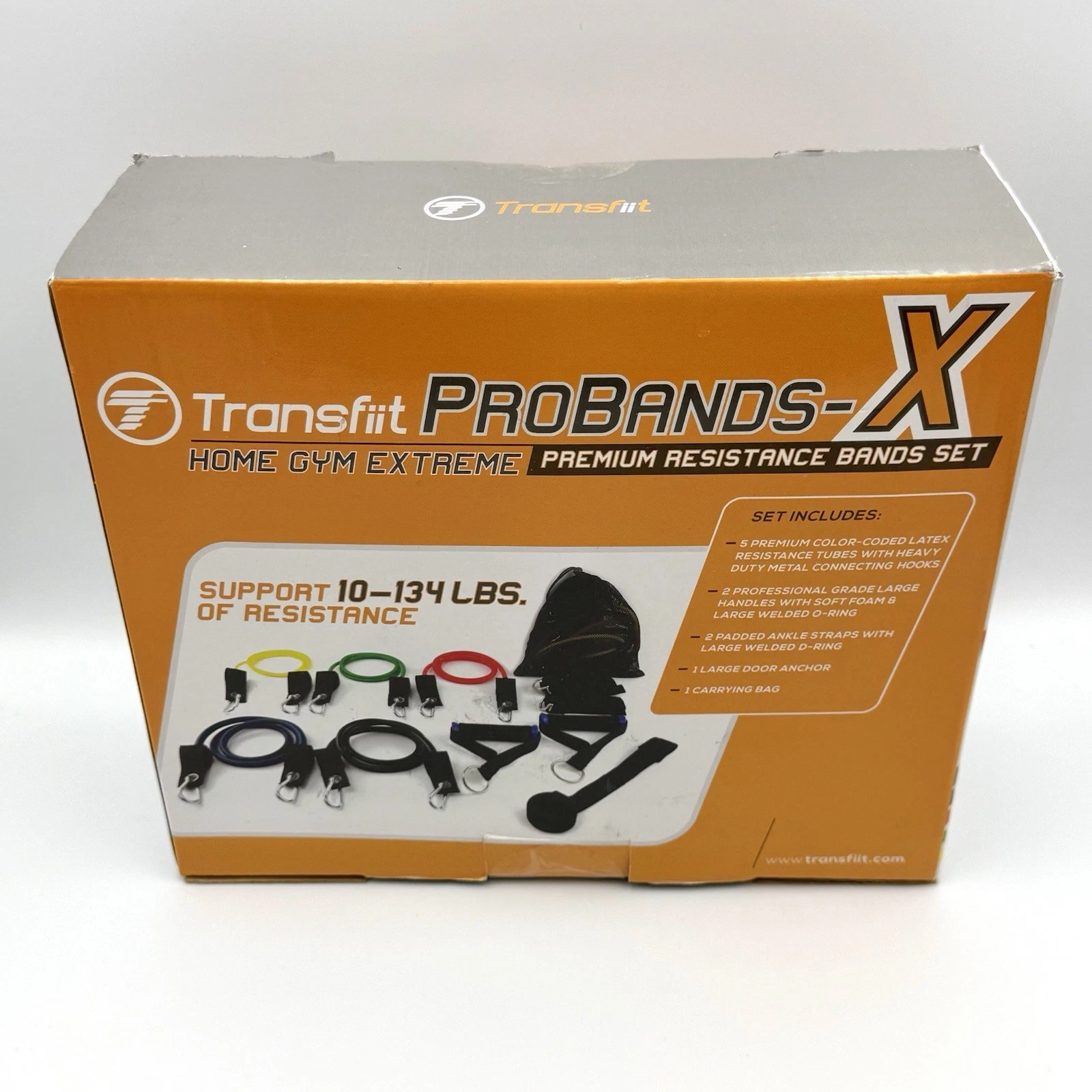 NEW Transfit ProBands X Resistance Bands Set Home Gym Extreme 10–134 lbs Kit
Opens in a new window o