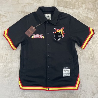 #ad NWT Mitchell amp; Ness x The Hundreds Black Full Snap Shooting Men’s Shirt Size M $79.99