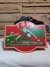 Vintage Metal Train Sign Toys Now With Electricity Light And Motion As. As Is