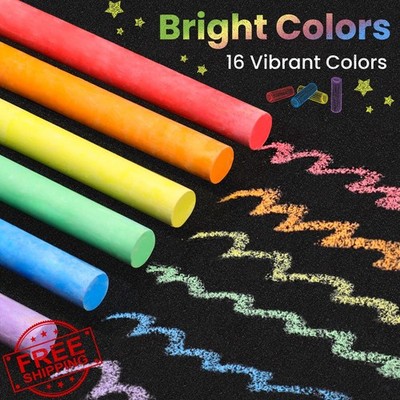 Toidgy 288pc Mini Sidewalk Chalk Set Kids 24 Boxes Nontoxic Bulk Party