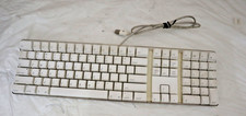 Genuine Apple Mac A1048 White Wired Full Size Keyboard English w/ 2 USB Port