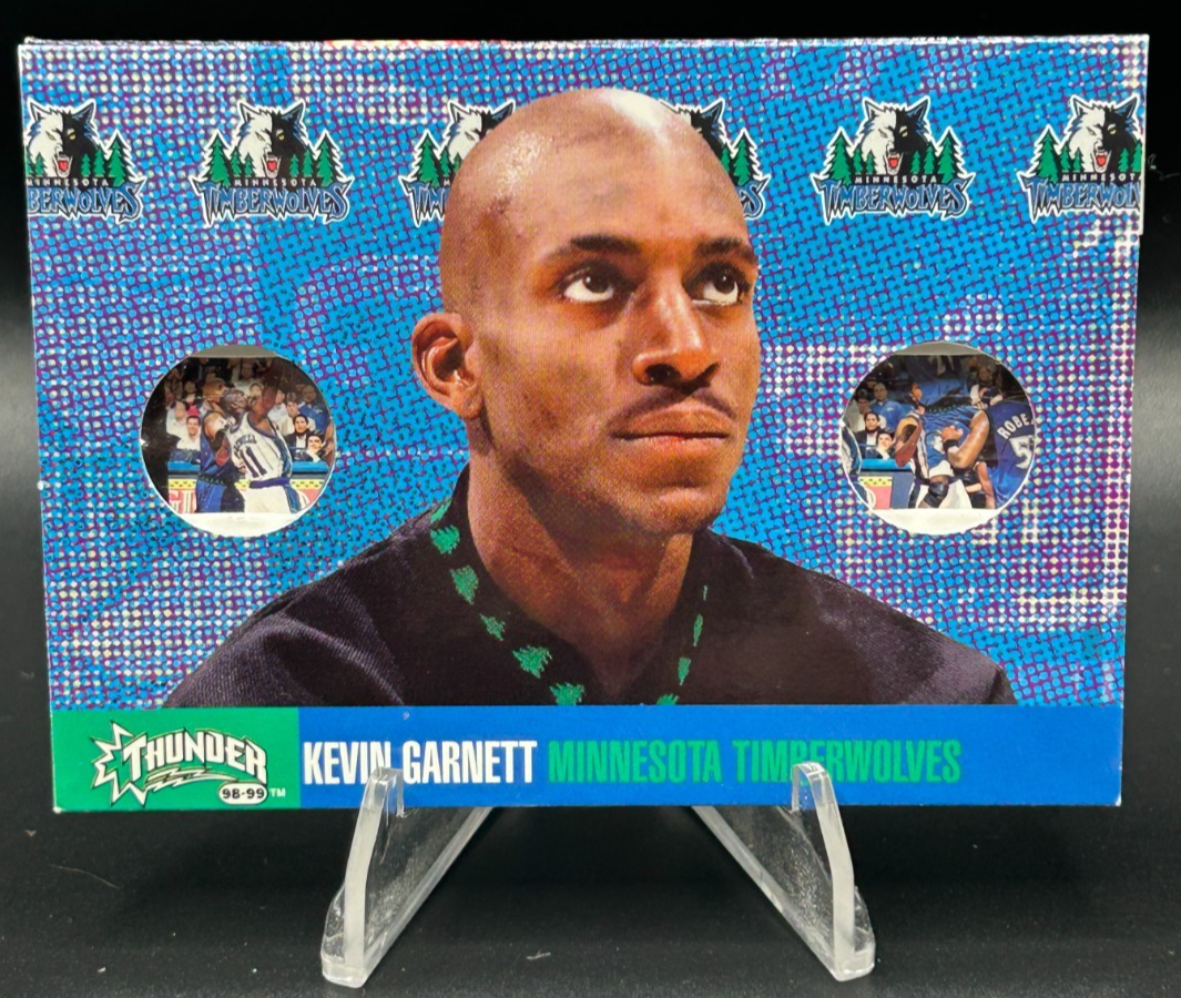 1998-99 Skybox Thunder Flight School Kevin Garnett #4 Rare Booklet