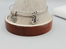 ALEX & ANI "Dove Of Peace " 🕊 Silver  Charm Bangle  Bracelet  ✨️🎊