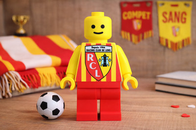Personalisierte Fanfigur - Lego Style - Racing Club von Lens - 20 cm