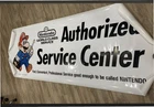 Nintendo '92 Vintage Style Authorized Service Display Dealer Promo Banner