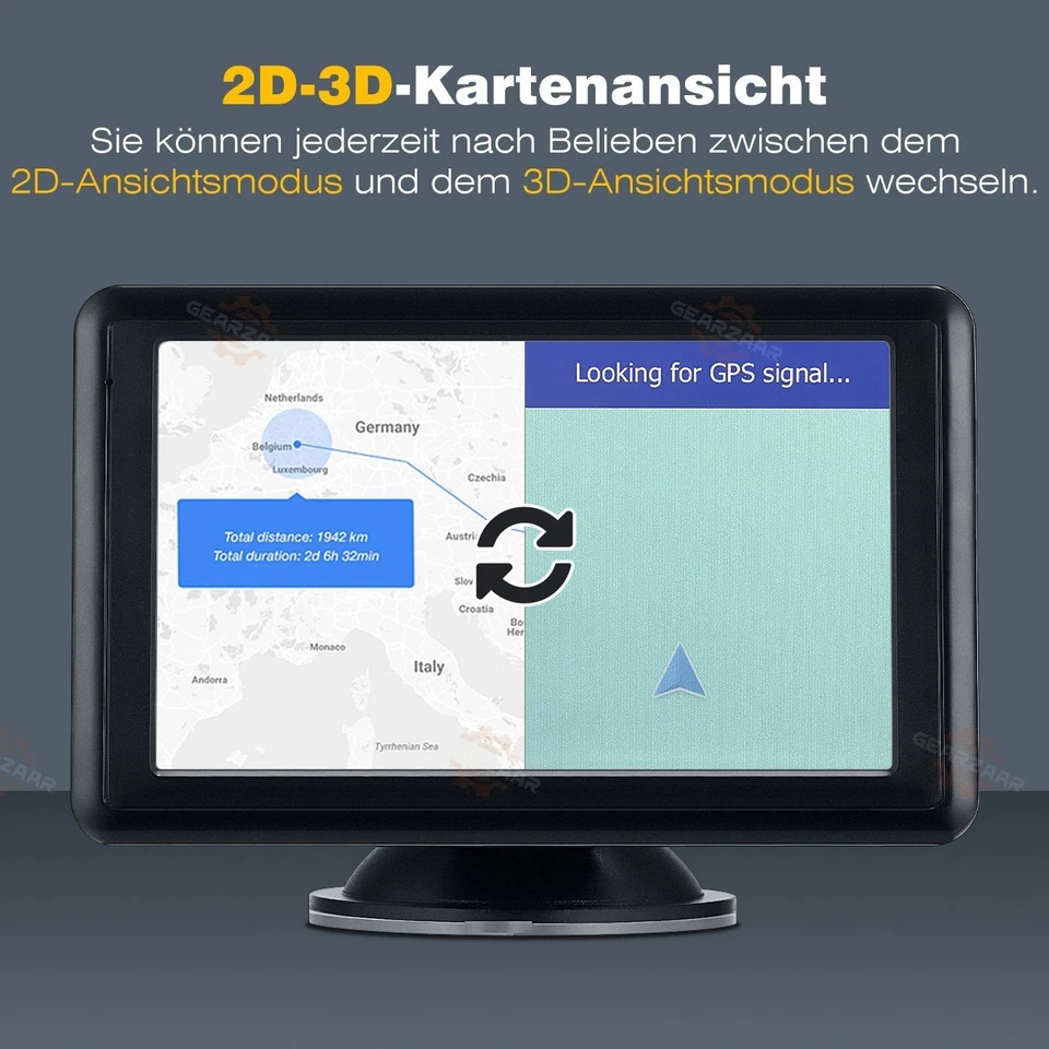 Navigationsgerät Auto EU Karten GPS-Navigation Auto LKW PKW 8G+128MB 5 Zoll - Bild 4 von 4