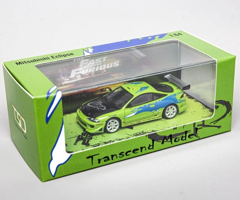 MITSUBISHI Eclipse - Fast & Furious  - green - TranscendModel 1:64 - Immagine 3 di 4