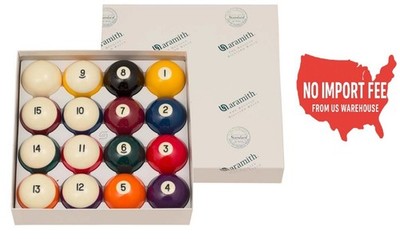 Aramith Crown Standard Belgian Pool Ball Set BBCB Quality Billiard Balls By USA.
