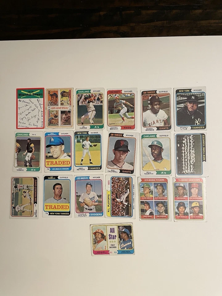 复古 Topps 棒球卡 批量 1969 - 1984 年 (300 多) 许多名人堂穷人 - EX — 第 3/4 张图片