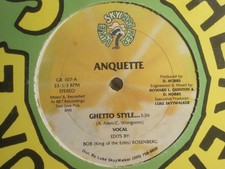 ANQUETTE GHETTO STYLE 12" ORIG 1987 LUKE SKYYWALKER GR-107 MIAMI BASS HIP HOP VG