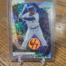 2020 Panini Prizm Shimmer Prizm 6/7 his jersey #  Lorenzo Cain 