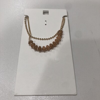 Beeline Fashion Jewelry Gold Pink Beaded 2-Bracelet Set