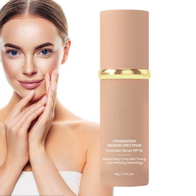4 In 1 Foundation Liquid Hydrating Medium Full Coverage Concealer 40g SPF 50+