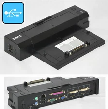 Port Replicator Dell PR02X 2x USB 3.0 E-Port Plusii Latitude E6500 E5400 E6400