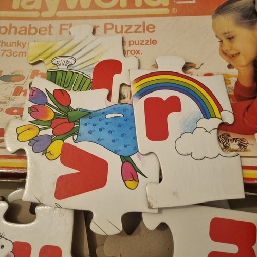 Vintage Waddingtons Playworld Alphabet Floor Puzzle Age 3+ Yrs # - Picture 2 of 4