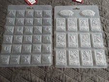 NEW Stamperia Maxi Mould 2 8.5x11 sheets 4532 alphabet 4548 zodiak signs