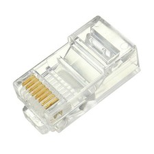 100 Pcs CAT6 EZ RJ45 Network Cable Modular Plug Connector