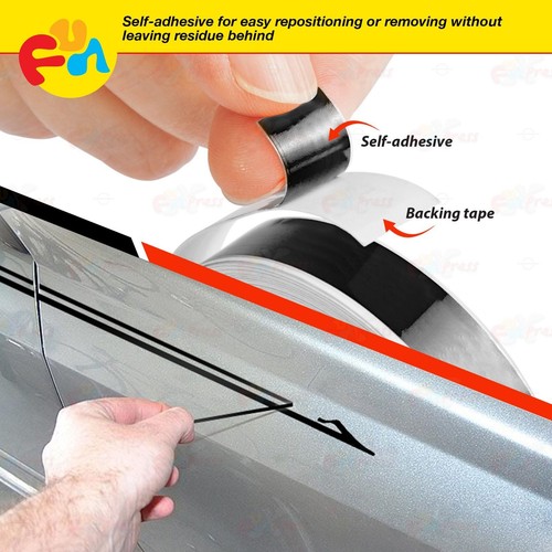 RED 1/8" 3mm Roll PIN STRIPE Car Model Bike Streamline TAPE Decal Vinyl Sticker - Picture 8 of 12