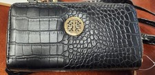 Unbranded Black Crossbody Bag Wallet Organizer Double Zip