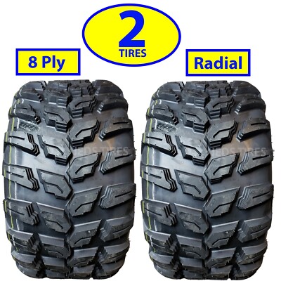 2) off road Golf Cart Tires 23x10-12 23x10.00-12 23x1000-12 Journey 8ply RADIAL