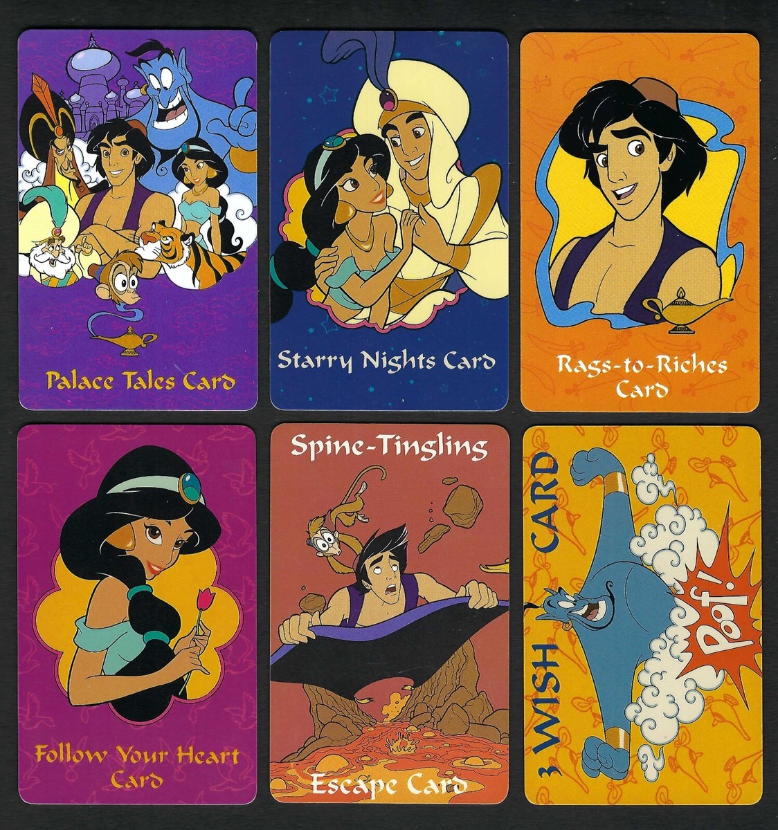 Set of 6 Walt Disney Aladdin Wallet Card Plastic OSP Publishing | eBay