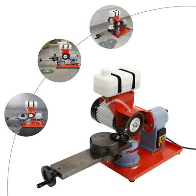 Electric Saw Blade Sharpener with Cooling Water Tank and Adjustable Angles