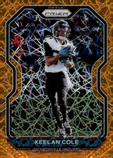 2020 Panini Prizm Orange Lazer Prizm #96 Keelan Cole