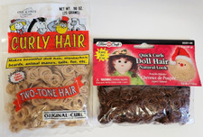 2 Packs Curly Doll Hair Light Dark Color One Only Creations Fibre Crafts