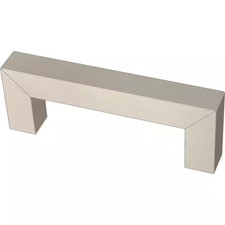 Modern Square 3 In. 76 Mm Modern Cabinet Drawer Pull in Stainless Steel Free S