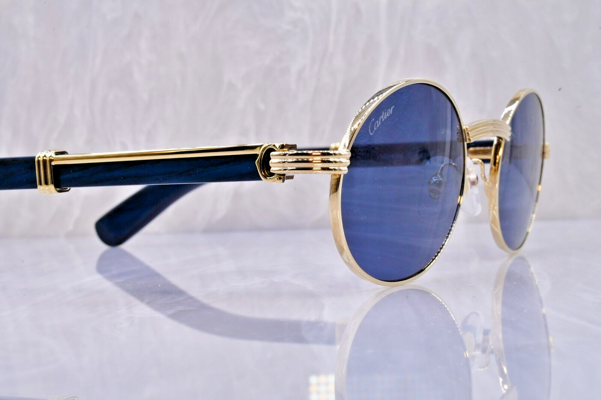 なーぽ様　 【Cartier】ラウンド　リムレス　ヴィンテージ　　サングラス NOIR | 11/26 NEW ARRIVAL ⌘ vintage CARTIER rimless
