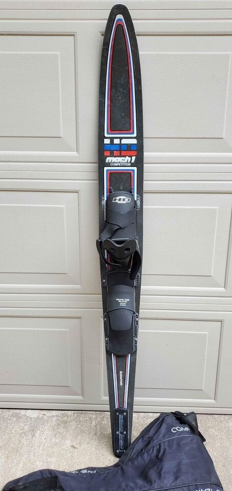 Vintage HO Mach-1 Competition Slalom Water Ski with Carry Vintage HO Mach-1 Competition Slalom Water Ski with Carry