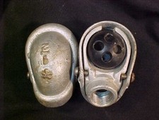 2 New Threaded    Weatherproof Aluminum Weatherhead Service Entrance Cap 4 Hole