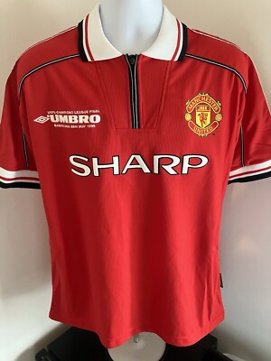 Manchester United FC Umbro Champions League Final 1999 Shirt Mens