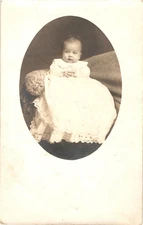 Real Photo Beautiful Baby Girl Swanson Postcard