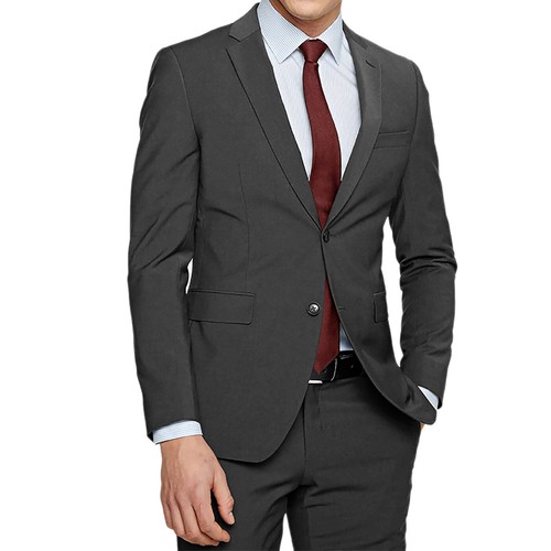 Abito Uomo Blu Nero Elegante Slim Fit Vestito cerimonia Sartoriale Casual VEQUE - Photo 37/38