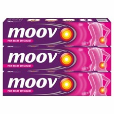 Moov Fast Pain Relief Cream with Nilgiri Oil 50g Pack of 3 Ayurvedic Ointment