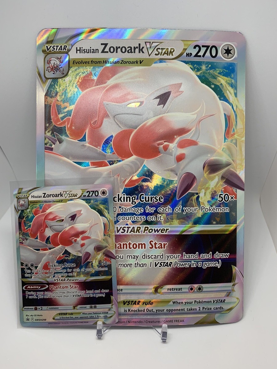 Hisuian Zoroark VSTAR SWSH298 Black Star Promo JUMBO Pokemon Card