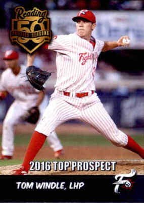 2016 Reading Fightins Prospects Choice #25 Tom Windle Maple Grove Minnesota Card